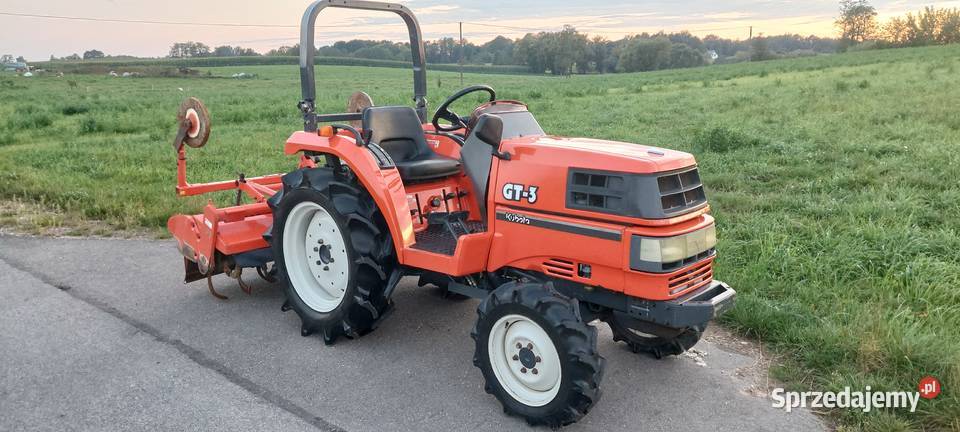 Traktorek Kubota GT3 z glebogryzarką piękny stan Augustów