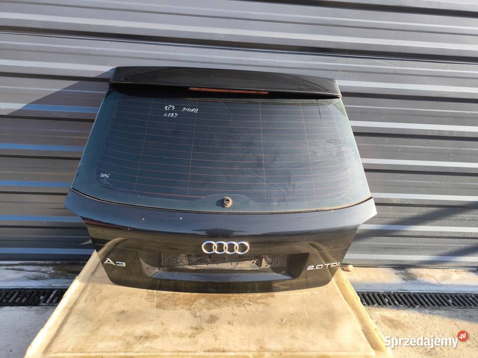 KLAPA TYŁ AUDI A3 8P 3DRZWI 20032011 S LINE LZ9Y Przystajń