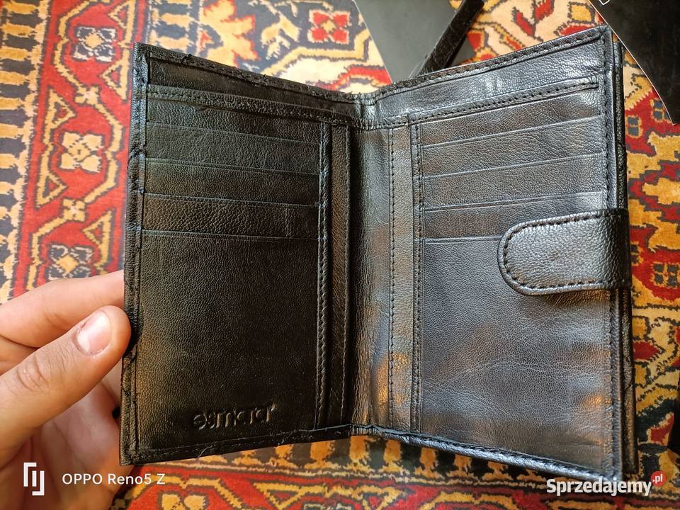 Elegancki portfel damski skórzany