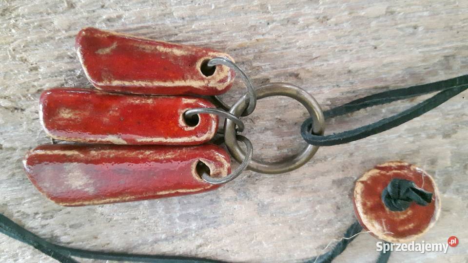Naszyjnik ceramiczny ręcznie wykonany Otwock