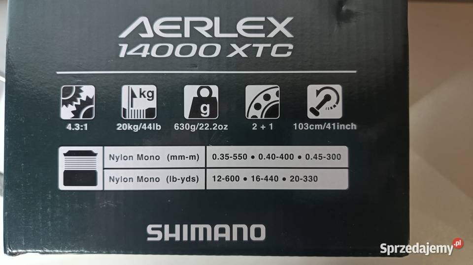Kołowrotek Shimano Aerlex XTC 14000 śląskie Katowice sprzedam