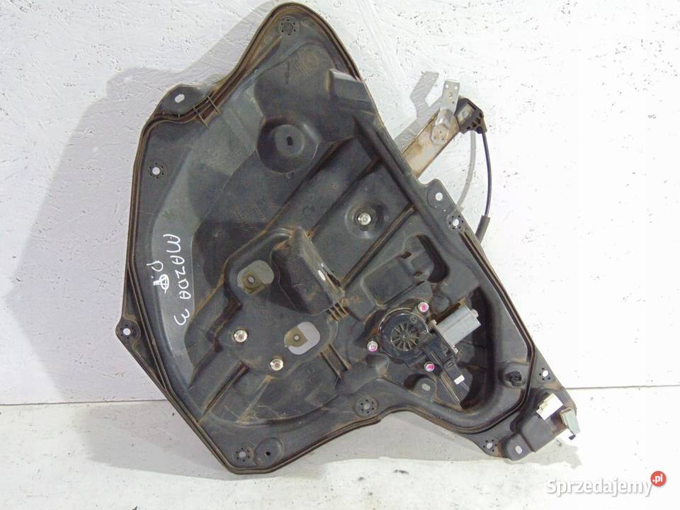 MECHANIZM PODNOŚNIK SZYBY PRAWY TYŁ MAZDA 3 15r Mechanizmy opuszczania szyb