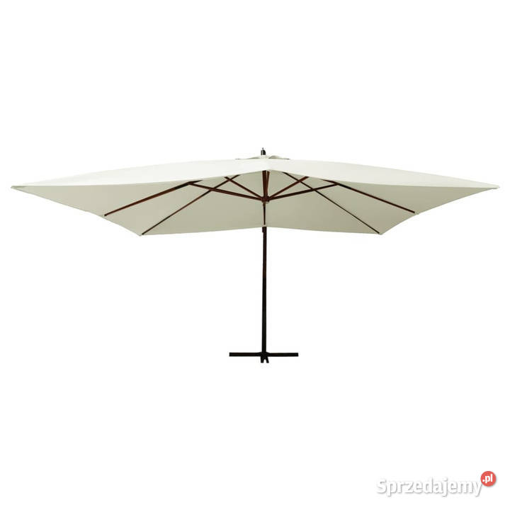 Wiszący parasol z drewnianym słupkiem 400x300 Warszawa
