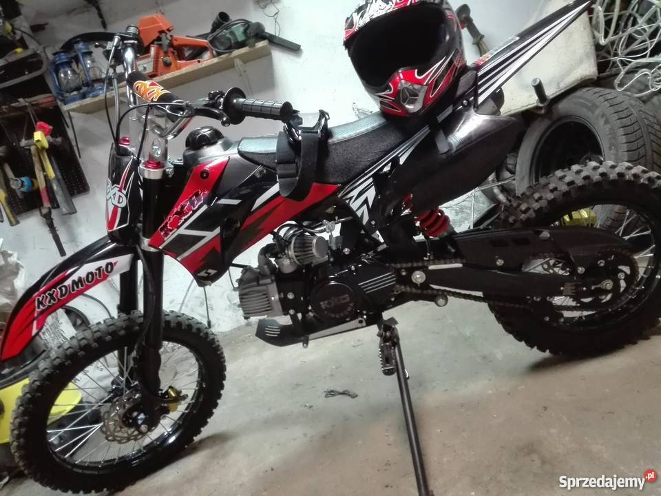 Cross kxd moto 125 kask i gogle 2000 Rok produkcji 2016