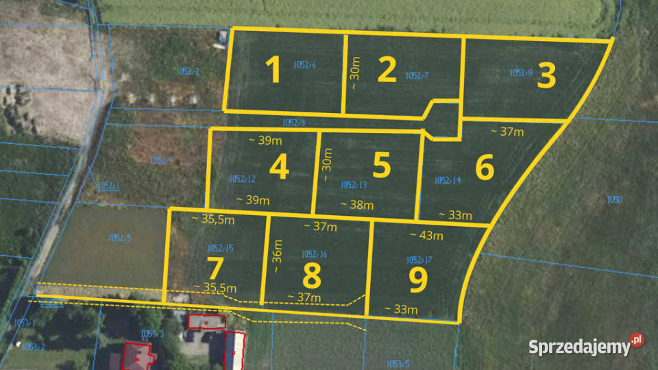 Działki budowlane 1114 arów z WZ Sitaniec Błonie 39m Zamość