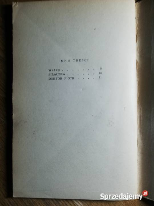 Siłaczka Doktor Piotr Stefan Żeromski literatura piękna - proza polska Kraków sprzedam