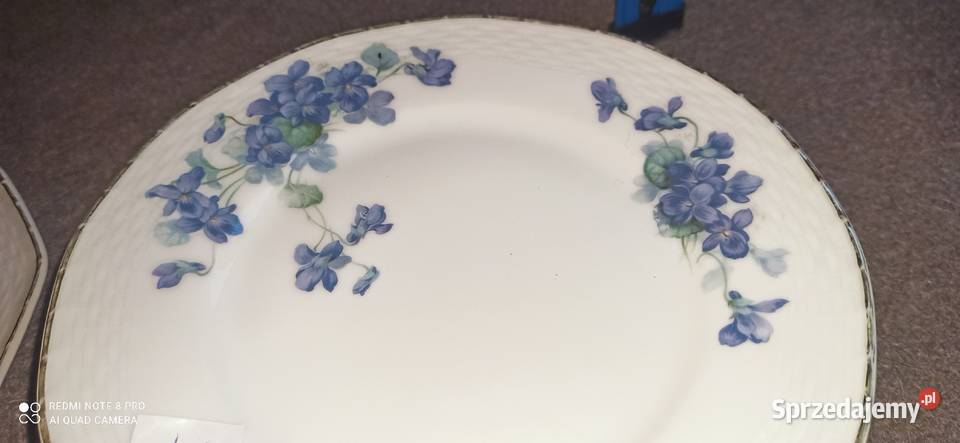 Serwis obiadowy Hutschenrouther Fiołki na białej