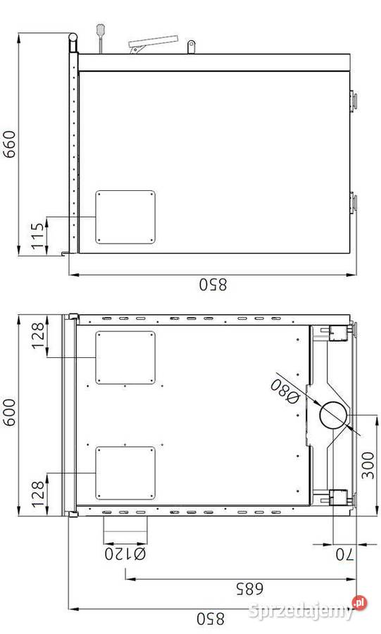 Kuchnia piec kuchenny SENKO SG60 szara Wałbrzych