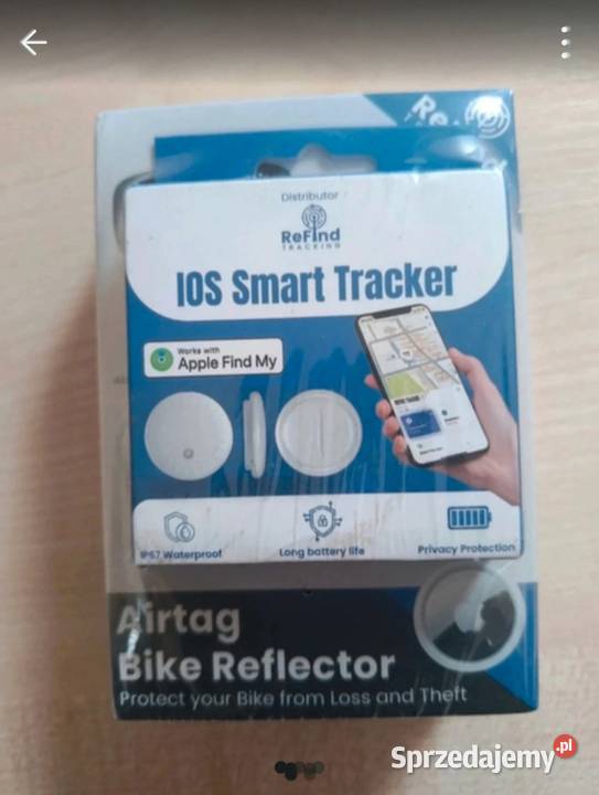 Nowy lokalizator rowerowy odblask ReFind Apple Ligota Bialska