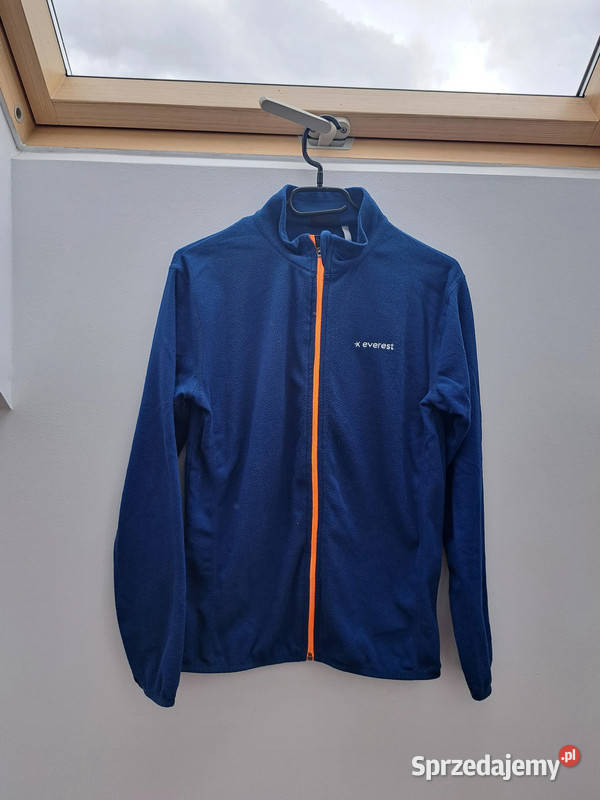 Ciepły polar Everest z pomarańczowym suwakiem Trąbki Wielkie