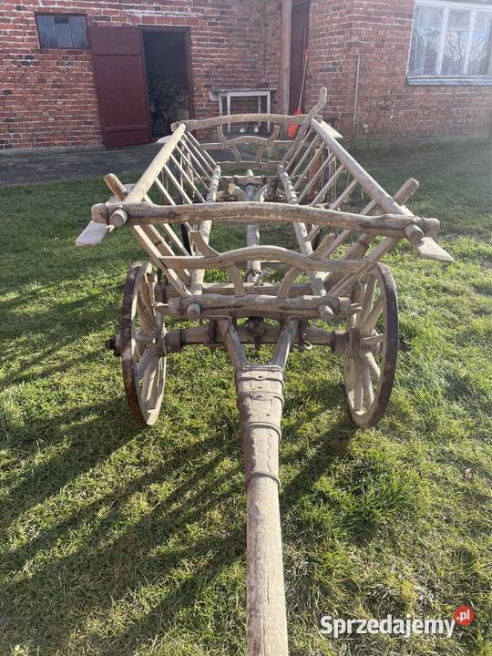Wóz drewniany konny Antyki Nawarzyce sprzedam