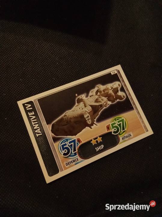 Karta Star wars force attax Tatnive lV Warszawa