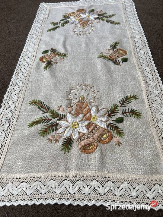 Bieżnik ręcznie haftowany rękodzieło Zabrze sprzedam