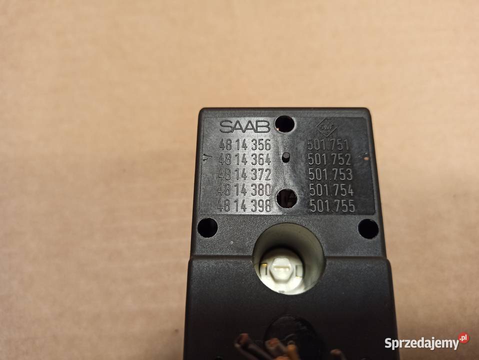 Saab 93 Przełącznik szyb lewy 4814356 osobowe Części samochodowe Bolesławiec
