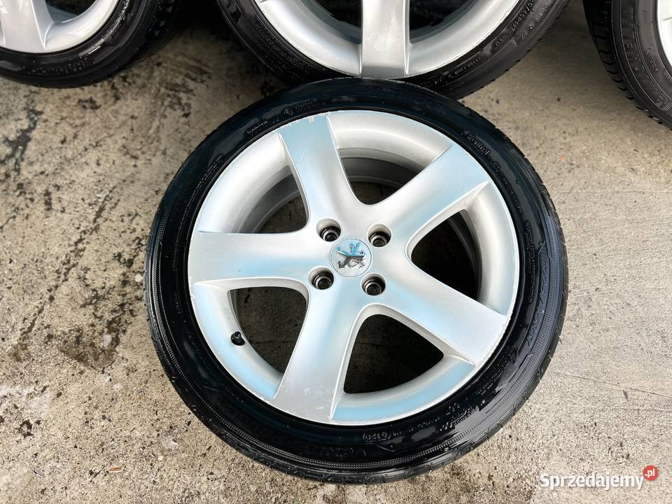 Sprzedam komplet kół alufelg peugeot 4x108 et 32 Konin