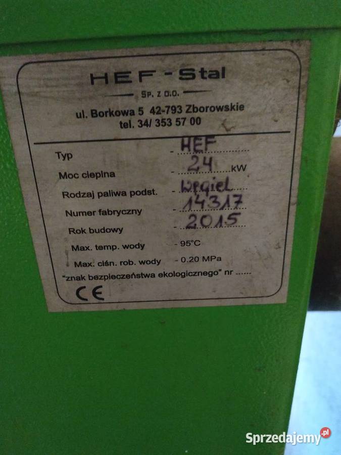 Piec na węgiel śląskie Tarnowskie Góry sprzedam