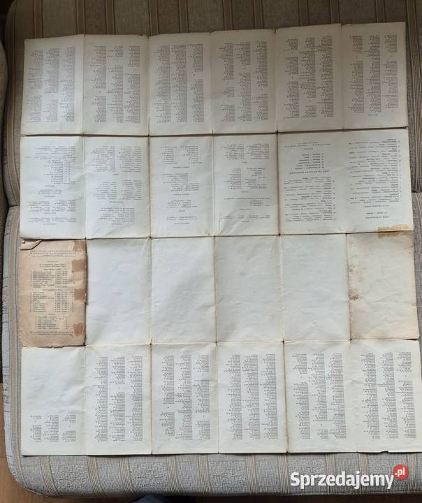 Mapa miasta Łódź 1956 r