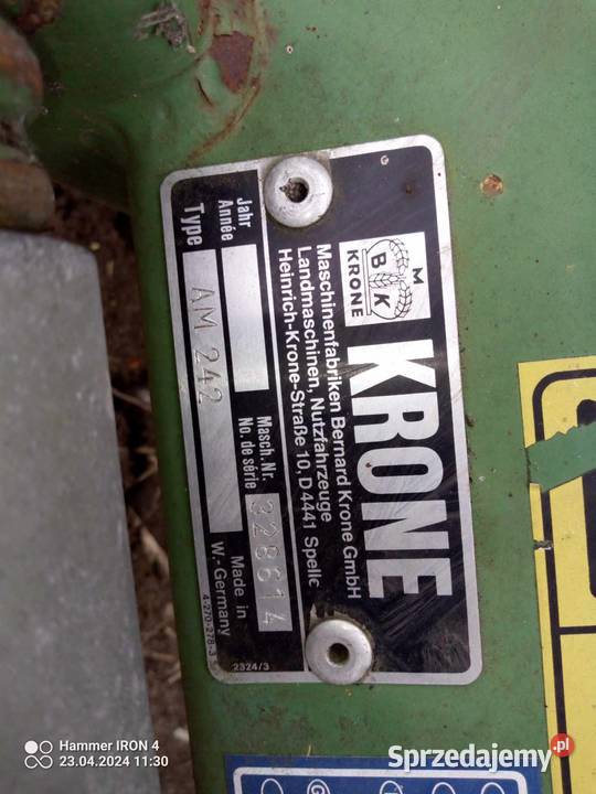 Części dyskowa krone am 242 282z 283cv 243 s i Krone Pozostałe Nowa Karczma