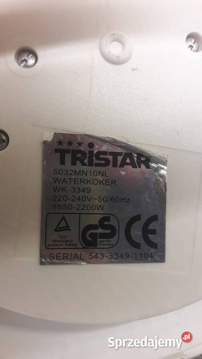 Czajnik bezprzewodowy Tristar WK3349 Głuchołazy