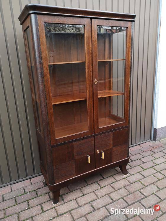 Witryna Biblioteka Serwantka ARTDECO Stara Antyk wielkopolskie