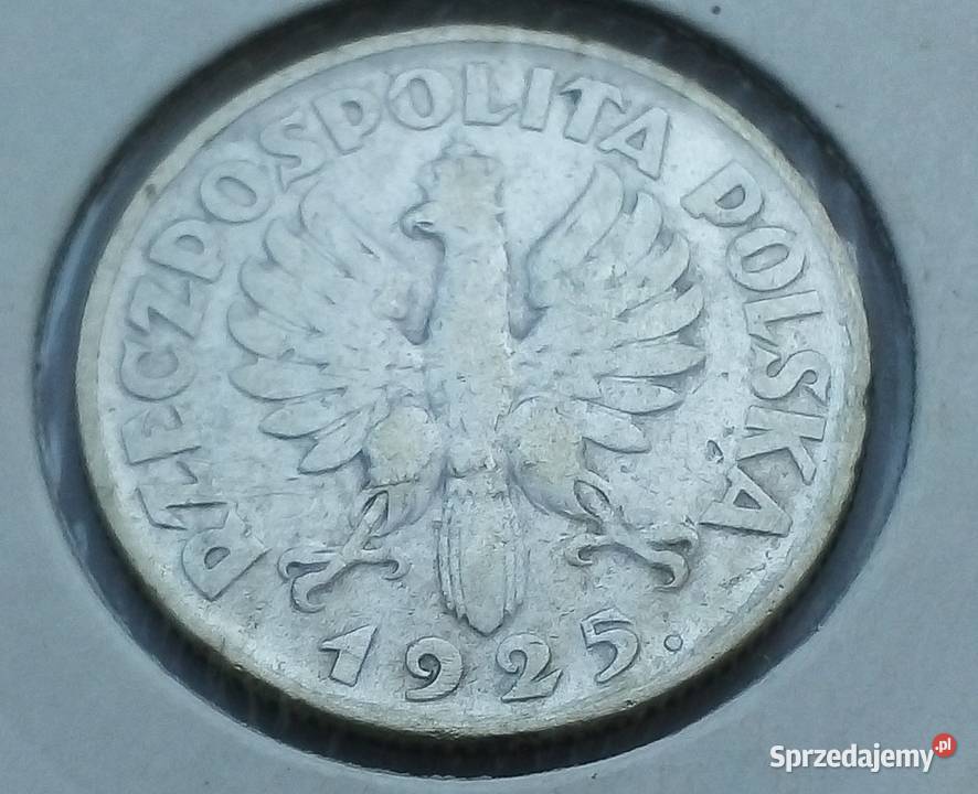 POLSKA1 1925 r KROPKA DACIE SREBRO 750 ŻNIWIARKA mazowieckie Legionowo