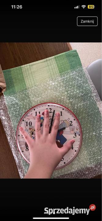 Zegar ścienny do pokoju dziecięcego vintage biały Legnica