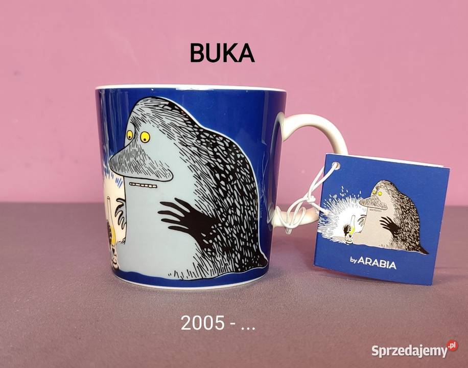 MUMINKI kubek Moomin Arabia Finland z naklejką i Kubki Jasień