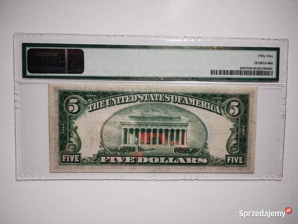 Banknot USA 5 1934A N Africa PMG 55 Rzeszów