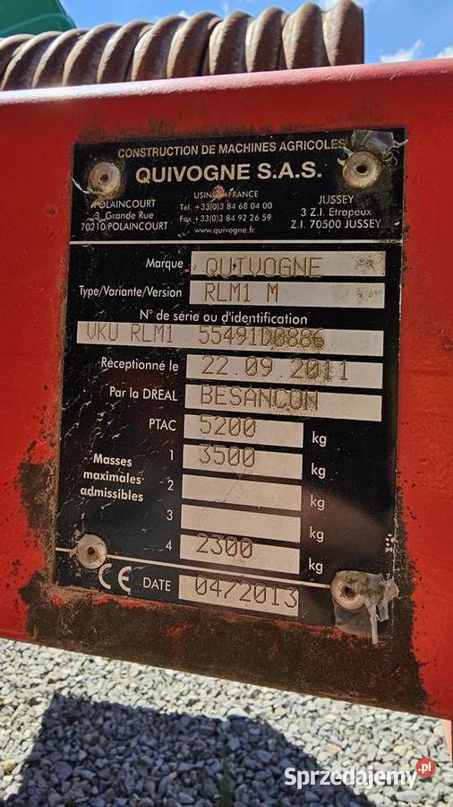 Wał uprawowy posiewny QUIVOGNE Rollmot 8 metrów nieuszkodzony Gąsewo sprzedam
