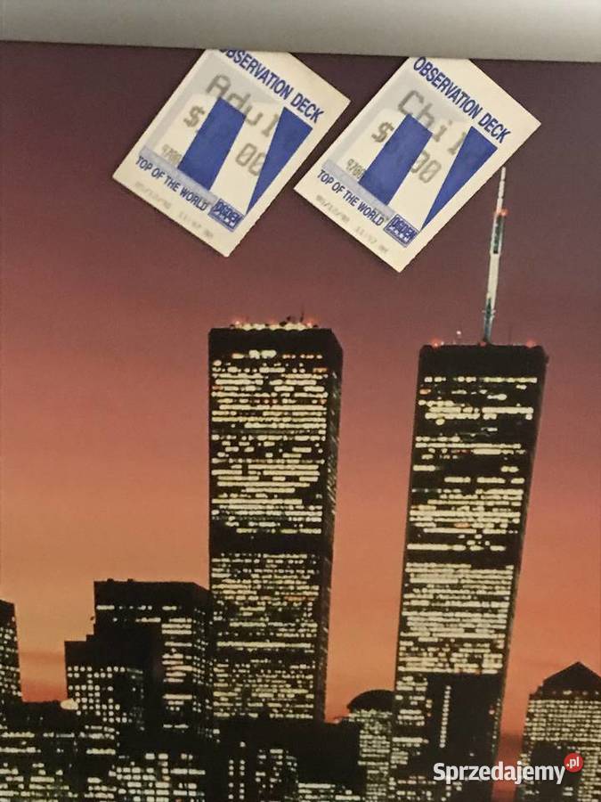 Bilet wstępu na WTCdwa bilety z 1998 Pozostałe Zegrze sprzedam