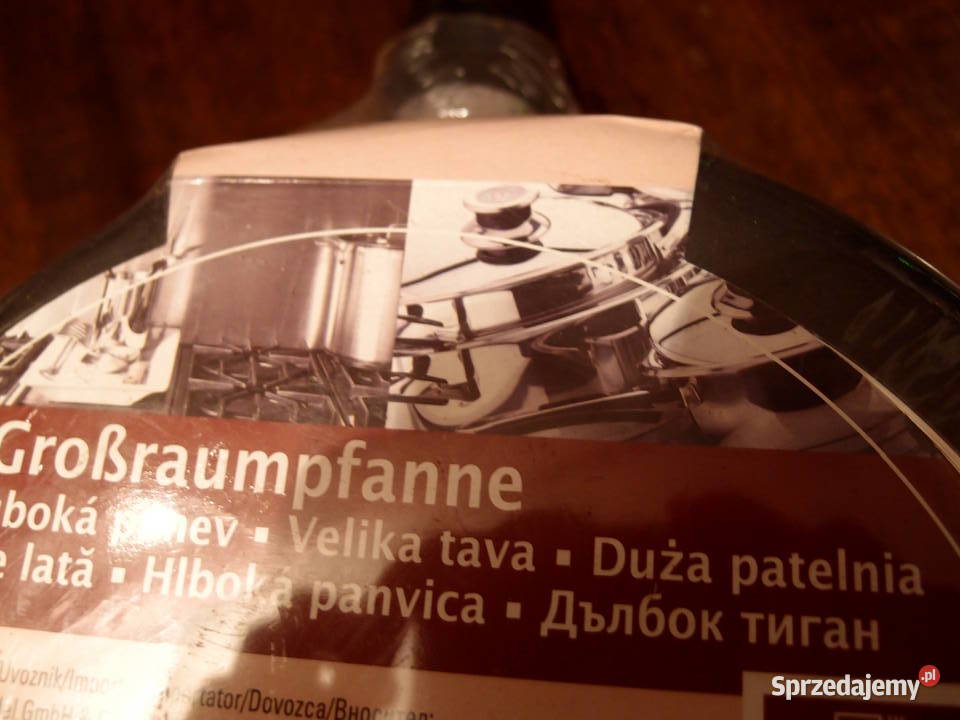 Patelnia z pokrywką aluminiowa z powłoką głęboka Łódź