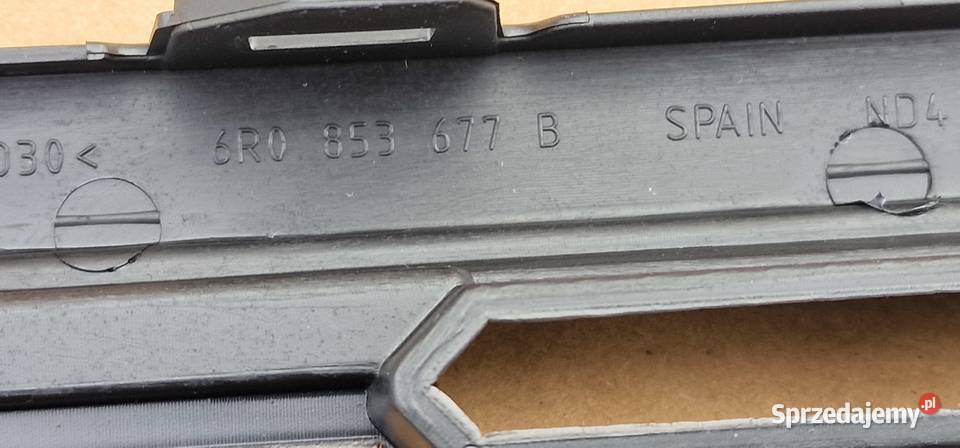 VW POLO 6R KRATKA ZDERZAKA CHROM 6R0853677 Bieleń sprzedam