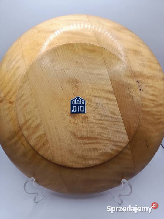 Talerz DREWNO DEKORACYJNY PATERA LUDOWY MALOWANE Zamość