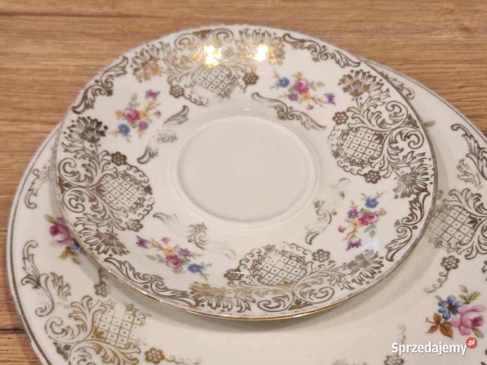 Zestaw porcelana talerz i podstawek warmińsko-mazurskie Braniewo