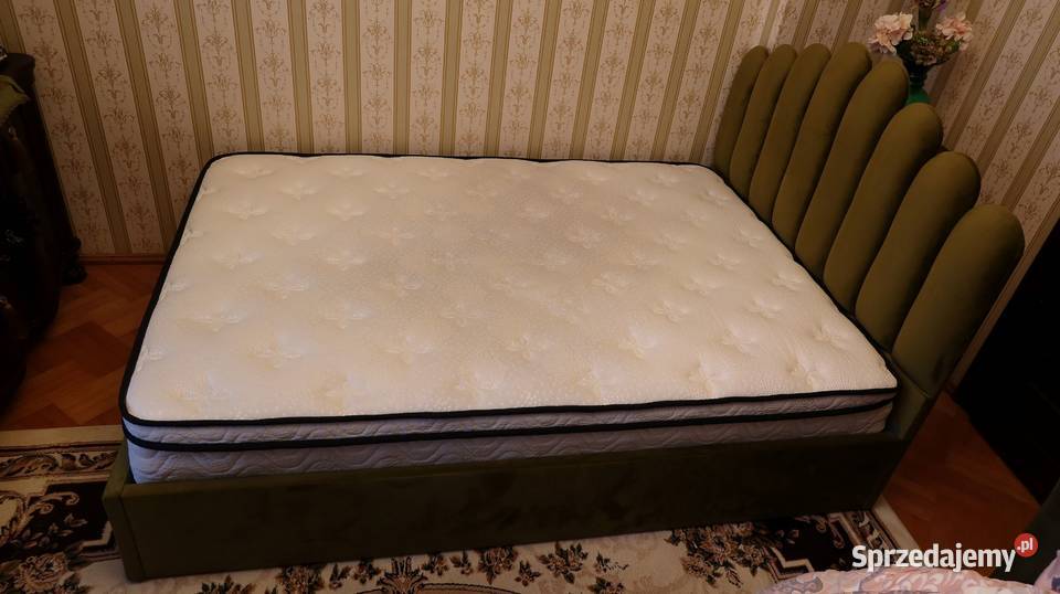 ŁÓŻKO TAPICEROWANE 140x200 Pojemnik Materac 9 dolnośląskie Ziębice