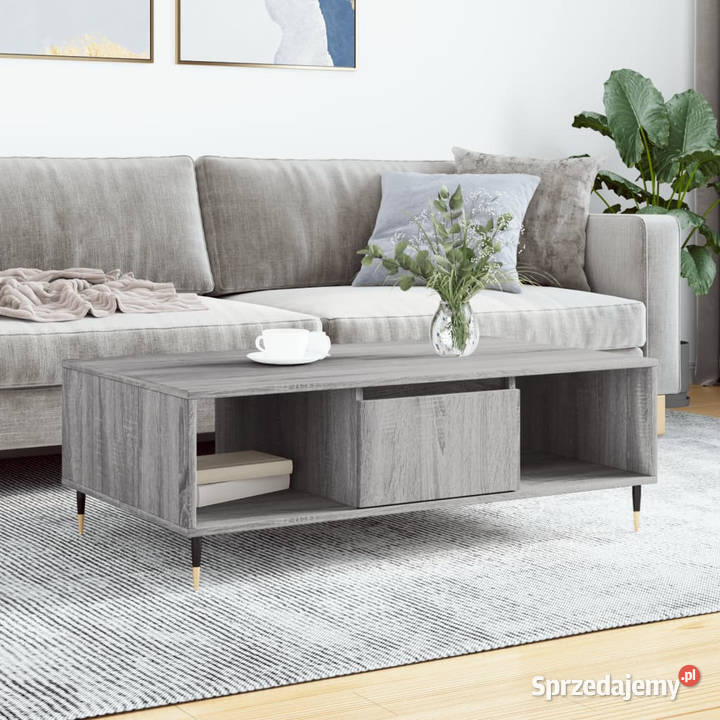 Stolik kawowy szary dąb sonoma 104x60x35 Warszawa