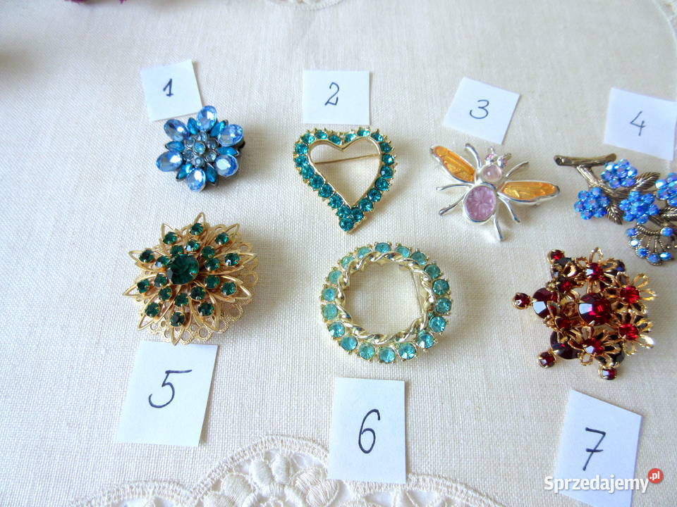 Stara biżuteria broszki lata 80 podkarpackie Straszydle