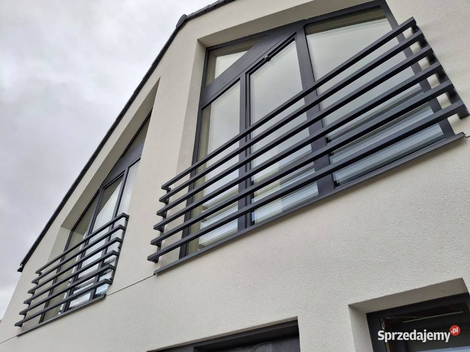 Balustrady metalowe zewnętrzne na okno Wejherowo
