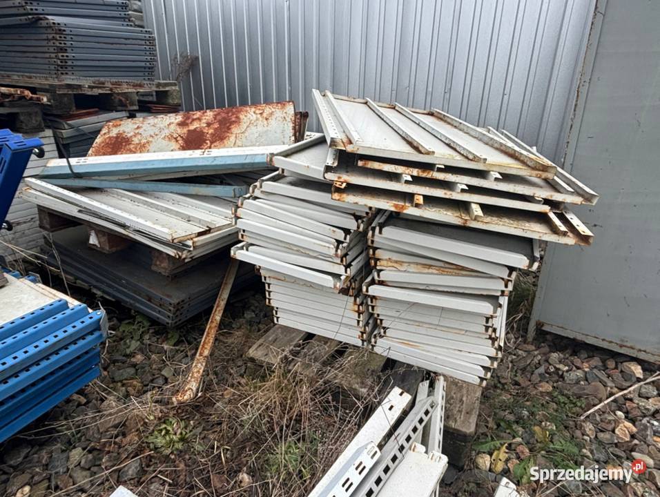 Regały stalowe magazynowe sklepowe zestaw Kłobuck sprzedam