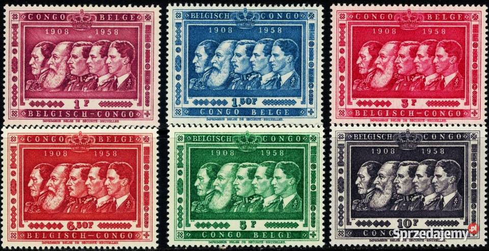 KONGO BELGIJSKIE 1958 MNHkompletna seria wysyłka Człuchów