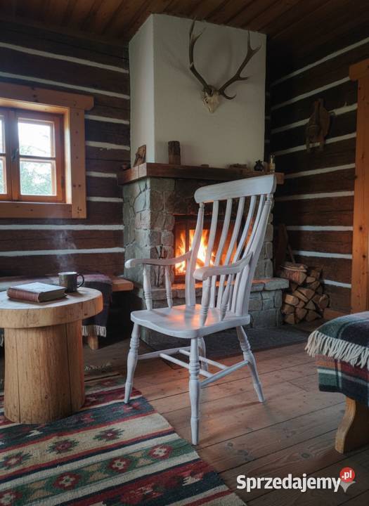 Fotel patyczk Boho bielony Okazja Fotele Fotele wielkopolskie Lusówko