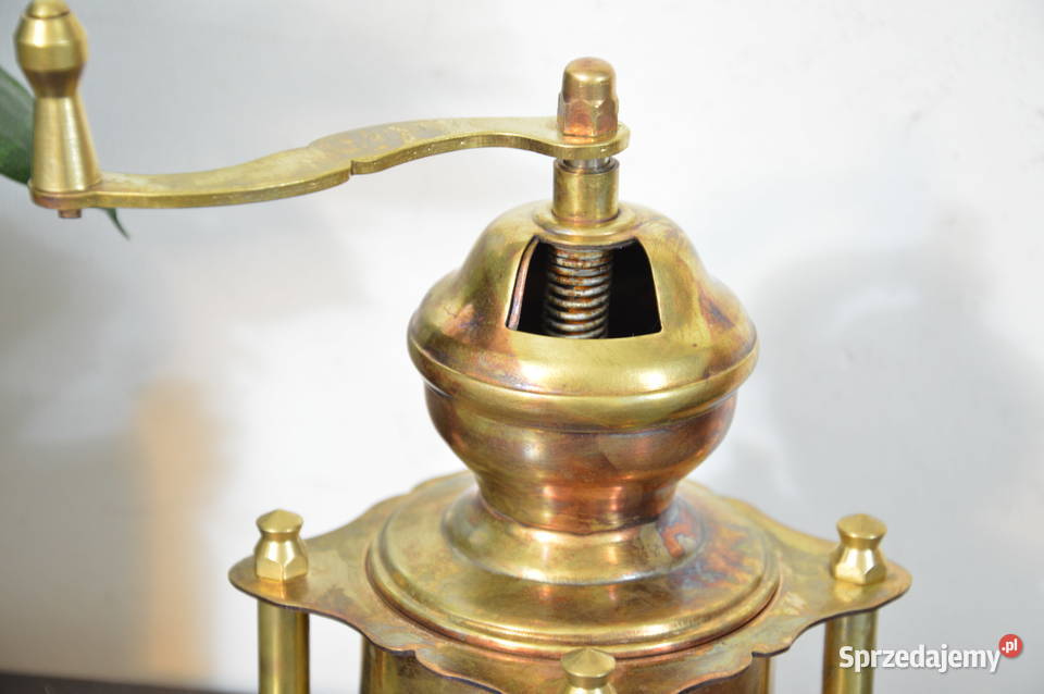 mosiężny ręczny MŁYNEK do kawy b stary śląskie Jastrzębie-Zdrój