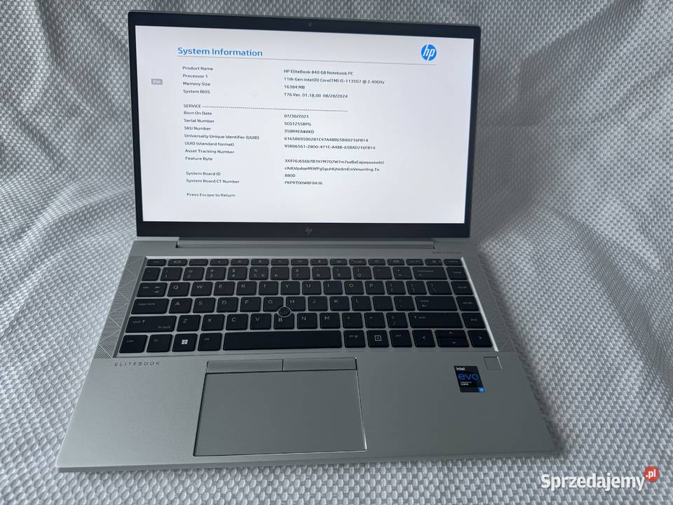 Laptop HP Elitebook 840 G8 i5evo 1135G7 16GB RAM Kraków