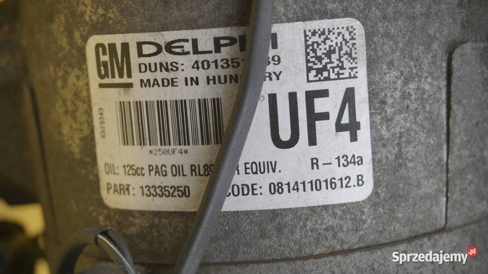 ASTRA J H INSIGNIA 16 B TURBO 12r A16LET Kompresory klimatyzacji