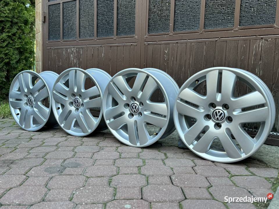 Alufelgi VW 5x100 16 65J ET 43 golf bora polo lubelskie Biała Podlaska
