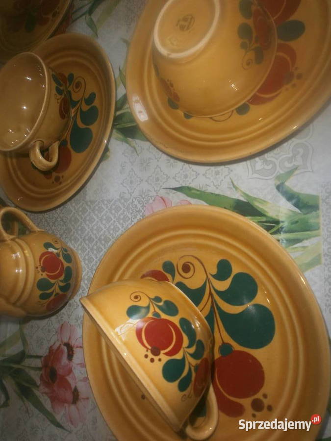 ładny komplet ceramika KATHRIN GDR Zielona Góra