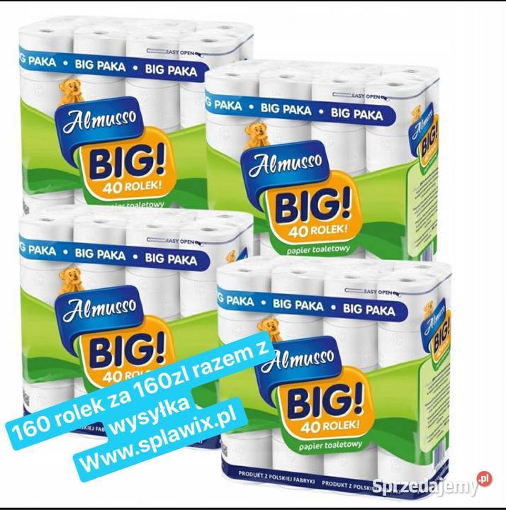 Papier toaletowy big paka 40 rolek x 4 op 160