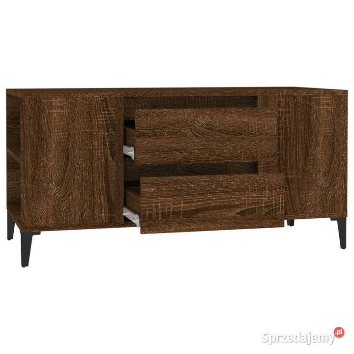 Szafka pod TV brązowy dąb 102x445x50 WM819611 Warszawa