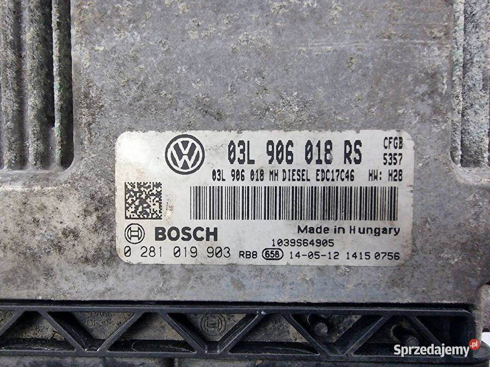 KOMPUTER SILNIKA ECU SKODA SUPERB II 03L906018RS Lipno