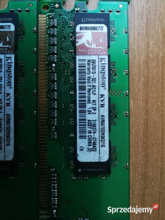 Kingston KVR667D2N5K21G Dual Channel DDR2 Ostrowiec Świętokrzyski